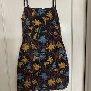 Floral Print Dress with Straps